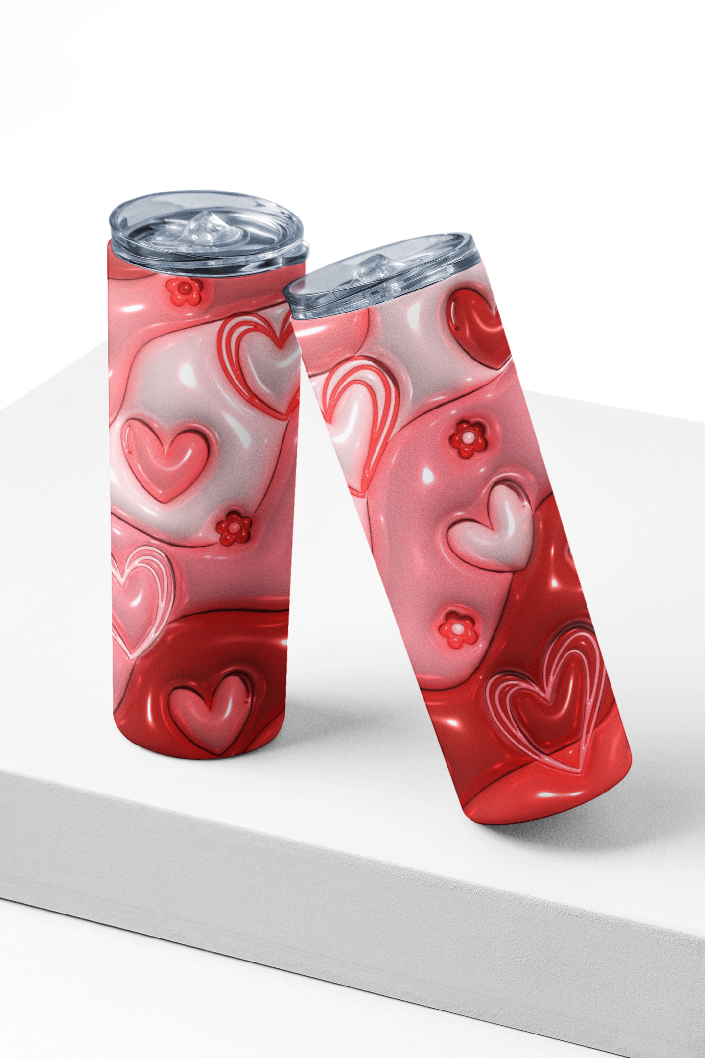 Hearts 3D Tumbler
