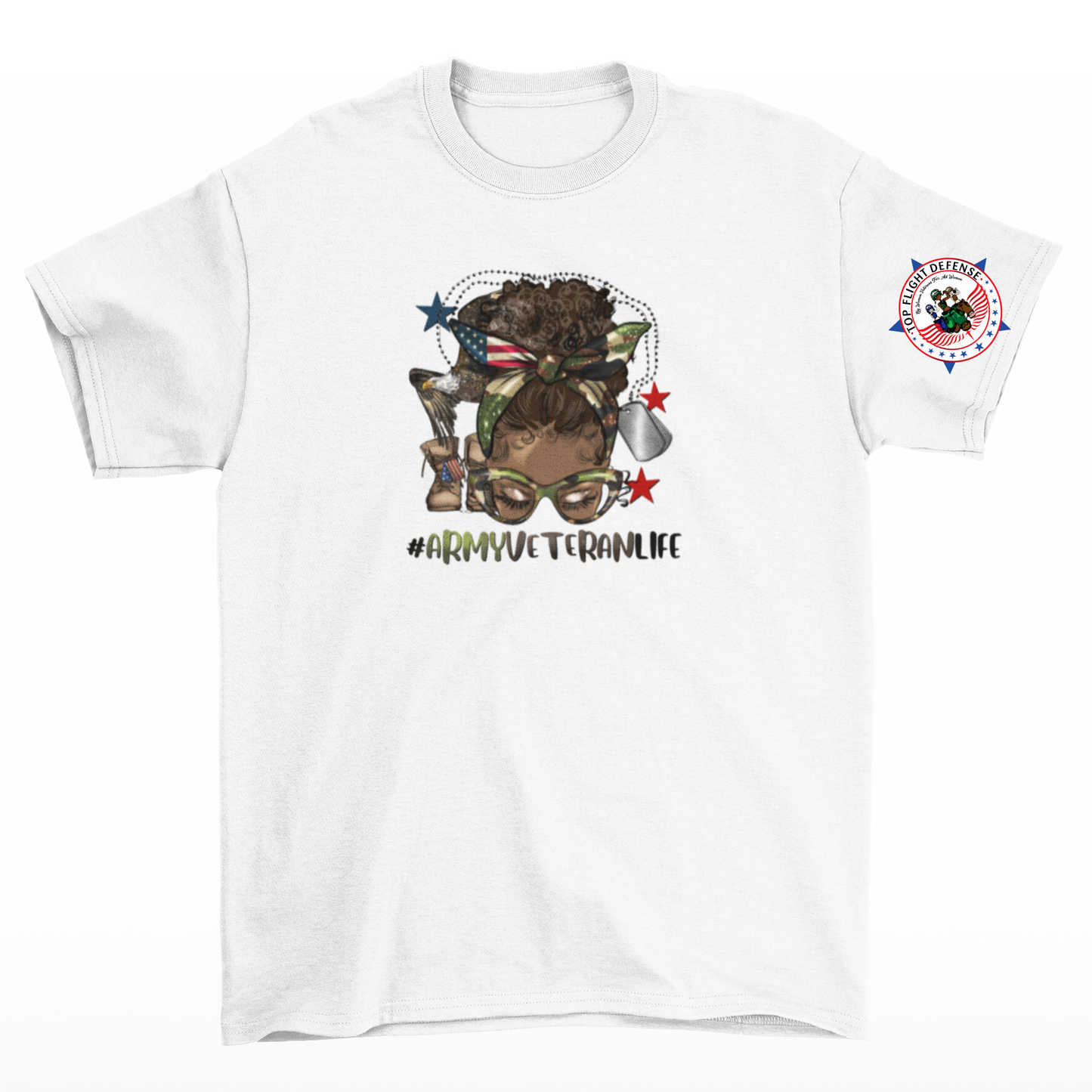 Afro Puff Army Veteran Life
