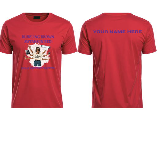 Bubbling Brown Sistahs in Red