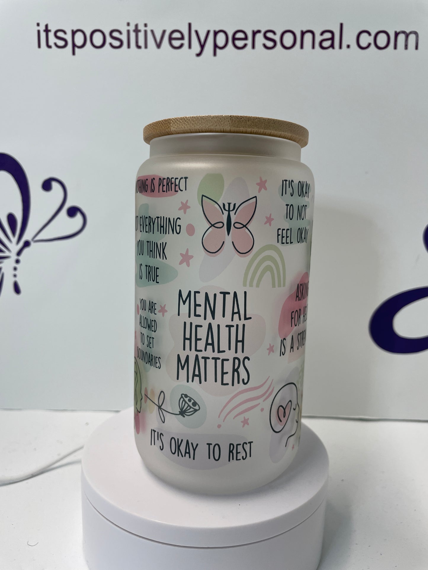 Mental Health Issues Glass Can