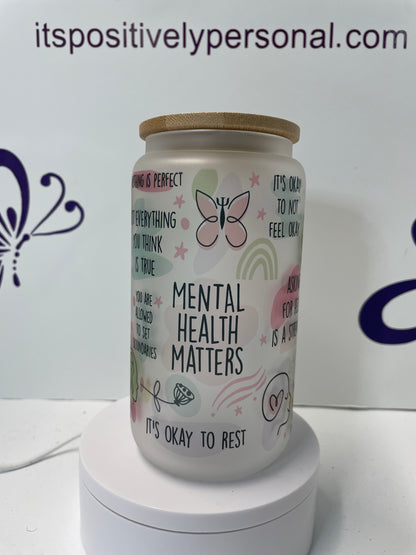 Mental Health Issues Glass Can