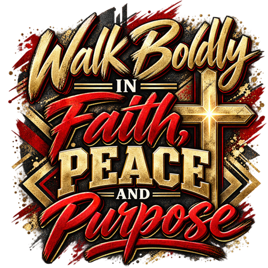 Walk Boldly in Faith Red -DL