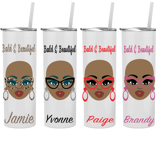 Bald and Beautiful Tumblers